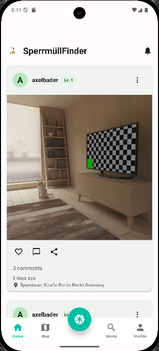 SperrmüllFinder App Screenshot