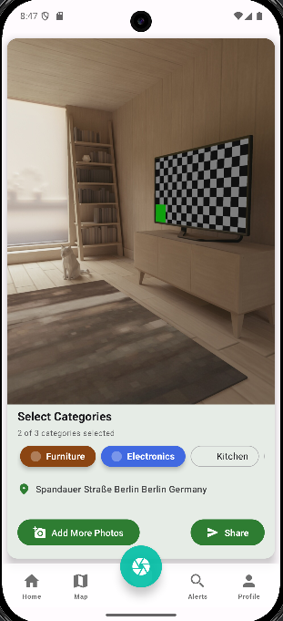 Foto hochladen - Funde teilen